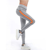 Women Lady Activewear Pink Legging Spring Summer light grey Pant Autumn High Waist Leggins 1208 American Original Order
