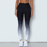 Women Trousers Casual Gradient Patchwork Fitness Leggings