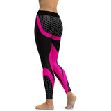 Mesh Pattern Print Leggings Fitness
