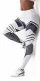 Mesh Pattern Print Leggings Fitness For Women